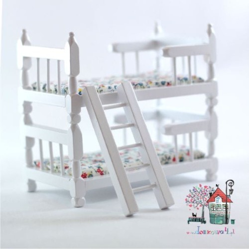 Łóżko piętrowe białe Z/SA/DF252
