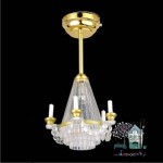 Miniaturowy żyrandol kryształowy LED