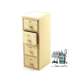 Miniaturowa szafka biurowa surowa