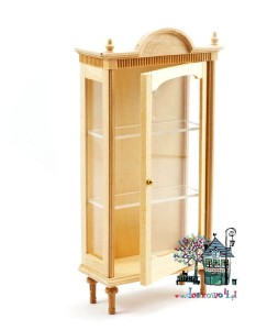 Miniaturowa witryna surowa z szybą