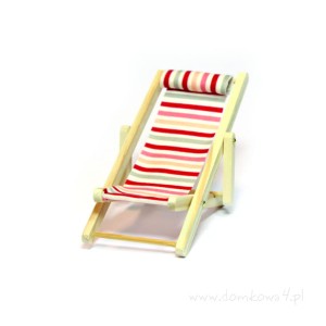 Miniaturowy leżak plażowy