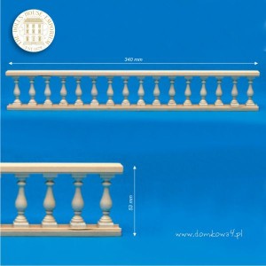 Miniaturowa balustrada surowa