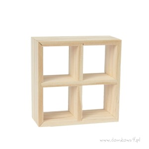Miniaturowy regał poczwórny surowy
