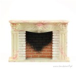 Miniaturowy kominek opalony