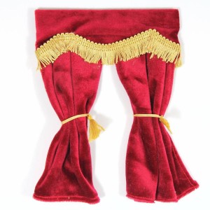 Miniaturowa zasłona aksamitna