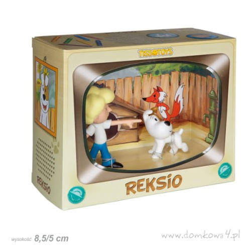  Figurki "Reksio i Chłopiec"