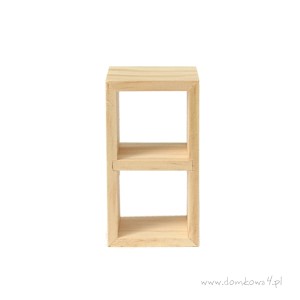 Miniaturowy regał surowy podwójny