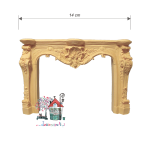 Miniaturowa fasada kominkowa