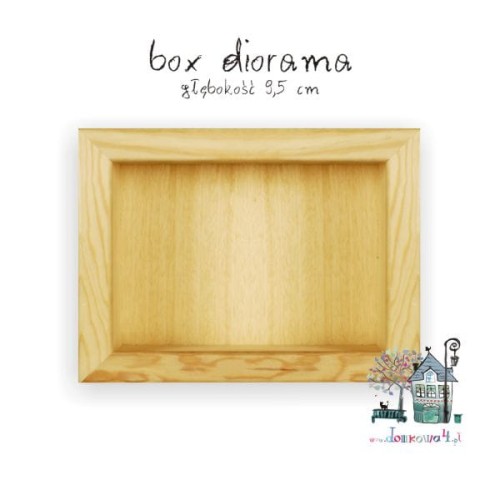 BOX diorama - gł. 9,5 cm Z/CR/4010