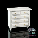 Miniaturowa komoda biała