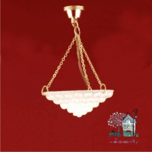 Miniaturowy żyrandol piaskowany