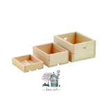 Miniaturowe skrzynki drewniane