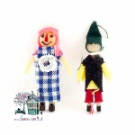 Miniaturowe zabawki- Pajacyk i lalka