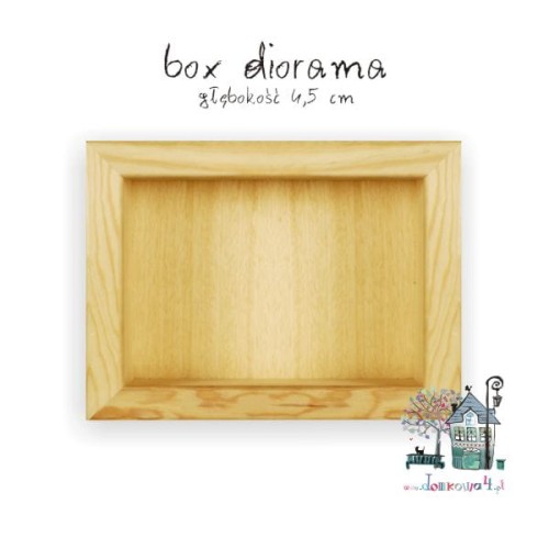 BOX diorama - gł. 4,5 cm Z/CR/4012
