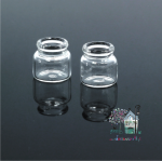 Miniaturowe słoiki szklane niskie