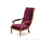 Miniaturowy fotel stylowy