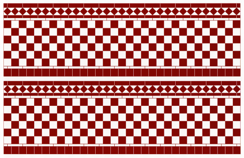Lamperia "Szachownica bordowa" Z/SA/DIY048B