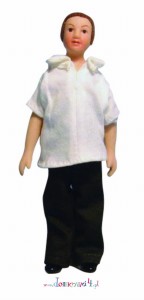 Miniaturowa lalka "Chłopiec w dżinsach"
