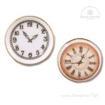 Miniaturowe zegary porcelanowe