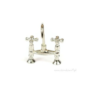 Miniaturowy kran srebrny / Bateria