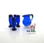 Miniaturowy dzbanek z kieliszkami
