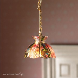 Miniaturowa lampa wisząca Tiffany