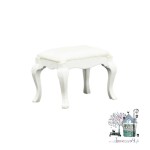 Miniaturowy taboret biały