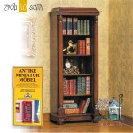Miniaturowa biblioteczka "Biedermeier" DIY