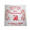 Bon Prezentowy 50 zł   L/B50