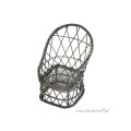 Fotel metalowy czarny   Z/SA/DF572A