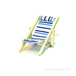 Miniaturowy leżak plażowy