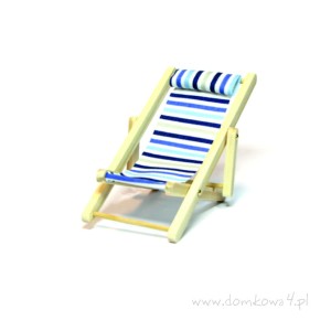 Miniaturowy leżak plażowy