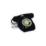 Miniaturowy telefon czarny