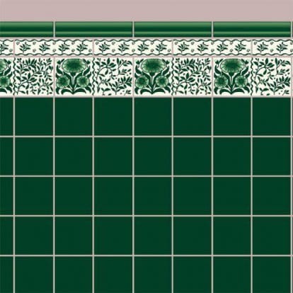 Tapeta "Green Oreton Tile"   Z/DHE/5176