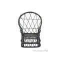 Fotel metalowy czarny   Z/SA/DF572A