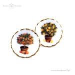 Miniaturowe talerze zdobione