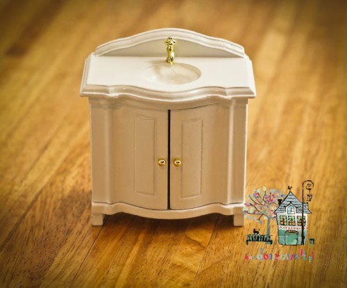 Umywalka w białej zabudowie Z/SA/DF240