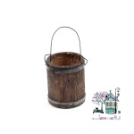 Miniaturowe wiadro drewniane